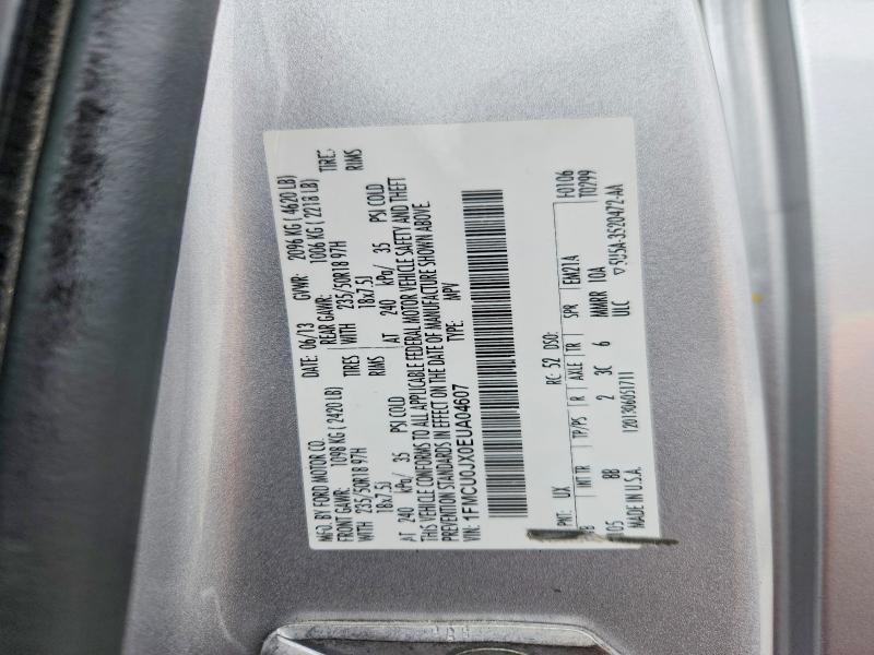 Aukcja sprzedaży 2014 Ford Escape, vin: 1FMCU0JX0EUA04607, numer aukcji: 51889046