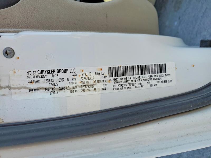 Aukcja sprzedaży 2014 Chrysler Town & Country, vin: 2C4RC1CG1ER142979, numer aukcji: 50634956