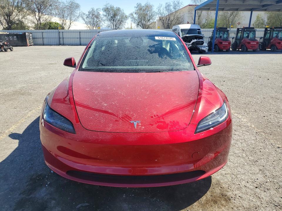 51674526 :رقم المزاد ، 5YJ3E1EA9RF718084 vin ، 2024 Tesla Model 3 مزاد بيع