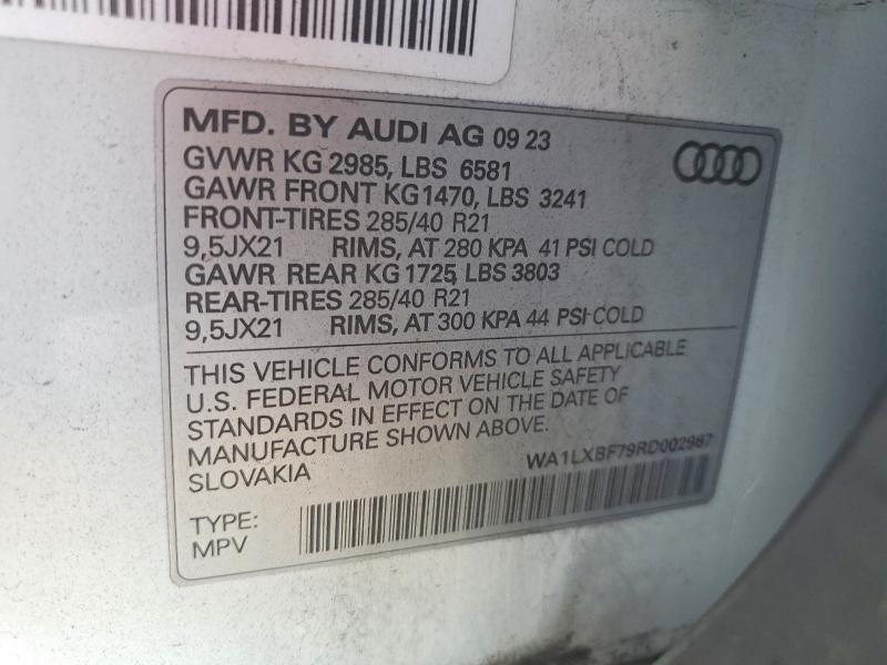 Продаж на аукціоні авто 2024 Audi Q7, vin: WA1LXBF79RD002967, номер лоту: 48688706