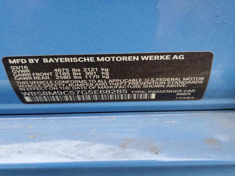 Продажа на аукционе авто 2016 Bmw M3, vin: WBS8M9C57G5E68285, номер лота: 47814306