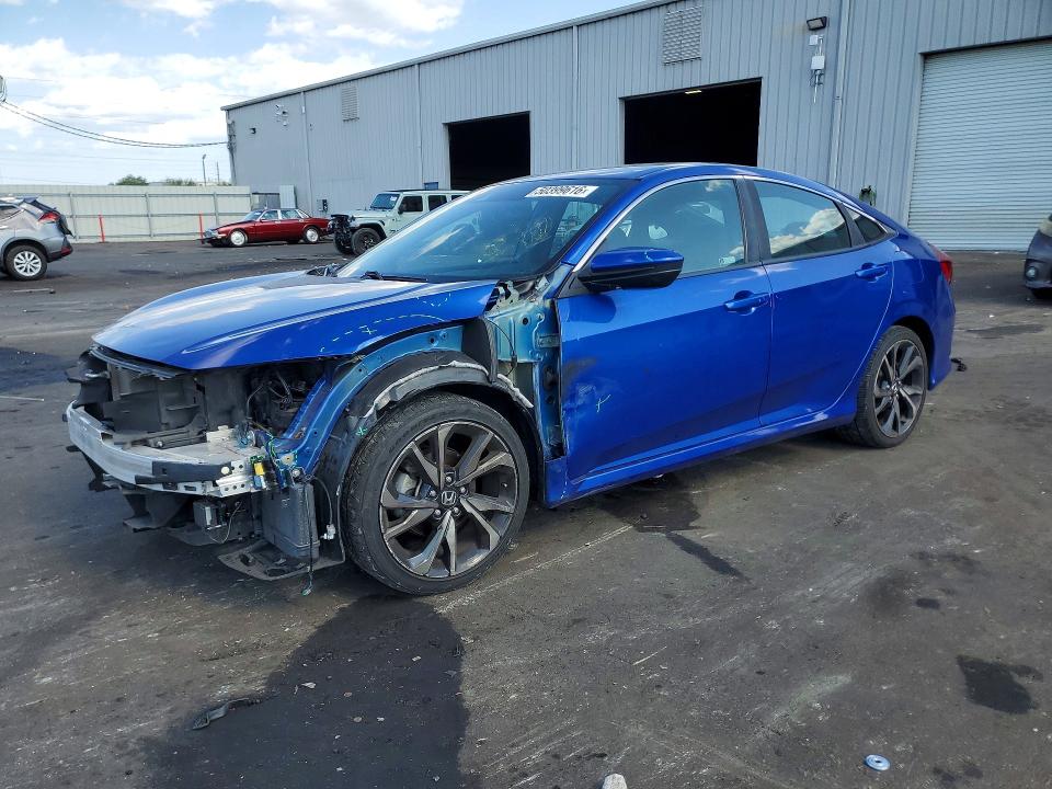 50399616 :رقم المزاد ، 2HGFC2F8XMH535561 vin ، 2021 Honda Civic مزاد بيع
