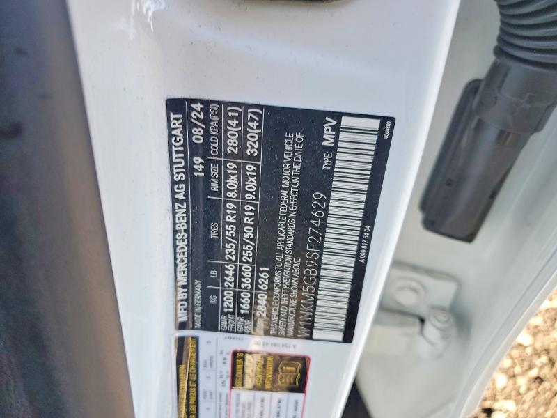 Aukcja sprzedaży 2025 Mercedes-benz Glc, vin: W1NKM5GB9SF274629, numer aukcji: 50836246