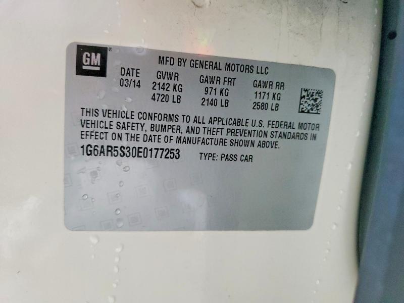 Продажа на аукционе авто 2014 Cadillac Cts, vin: 1G6AR5S30E0177253, номер лота: 50975506