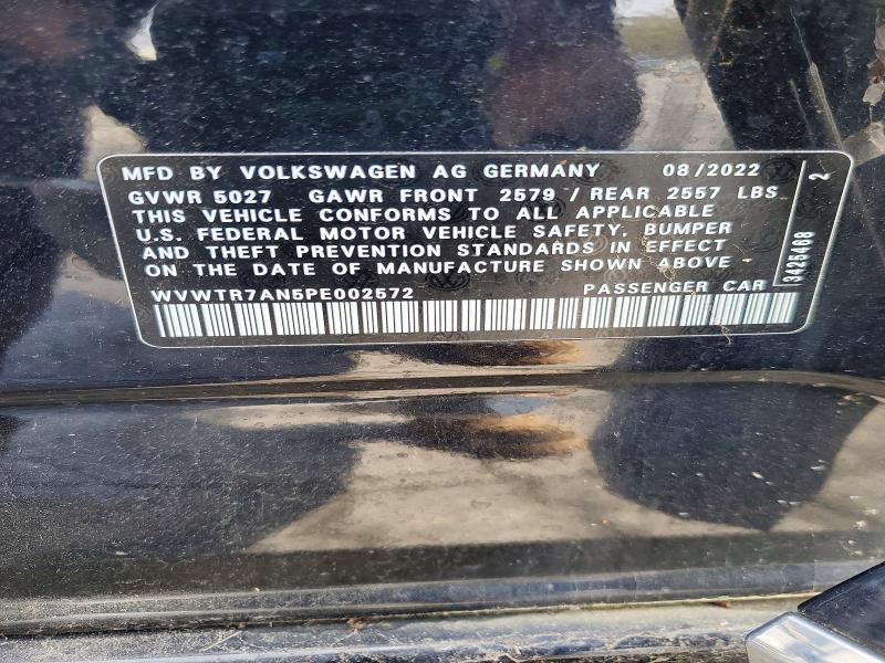 2023 Volkswagen Arteon მანქანა იყიდება აუქციონზე, vin: WVWTR7AN5PE002572, აუქციონის ნომერი: 47298826