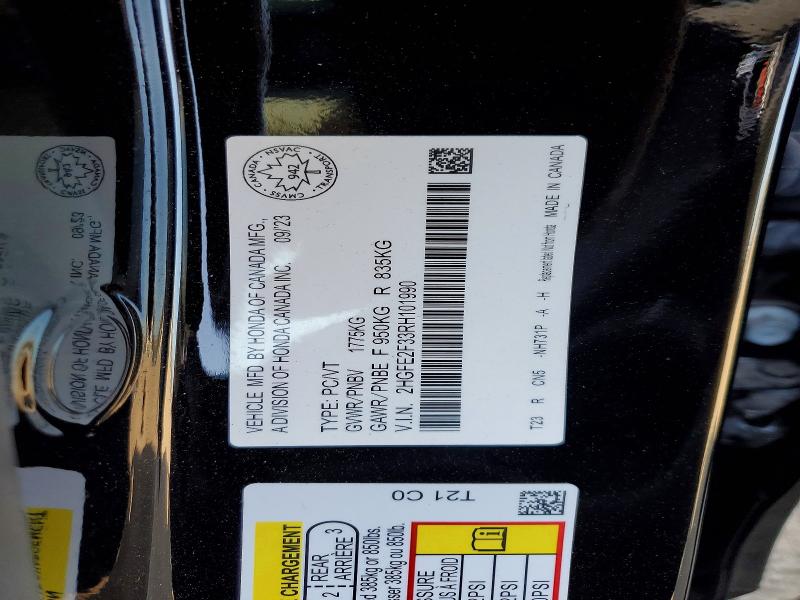 Продаж на аукціоні авто 2024 Honda Civic, vin: 2HGFE2F33RH101990, номер лоту: 49794546