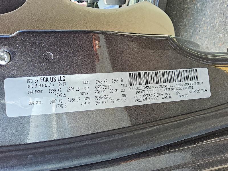 Продажа на аукционе авто 2018 Dodge Grand Caravan, vin: 2C4RDGBG2JR161052, номер лота: 51758316