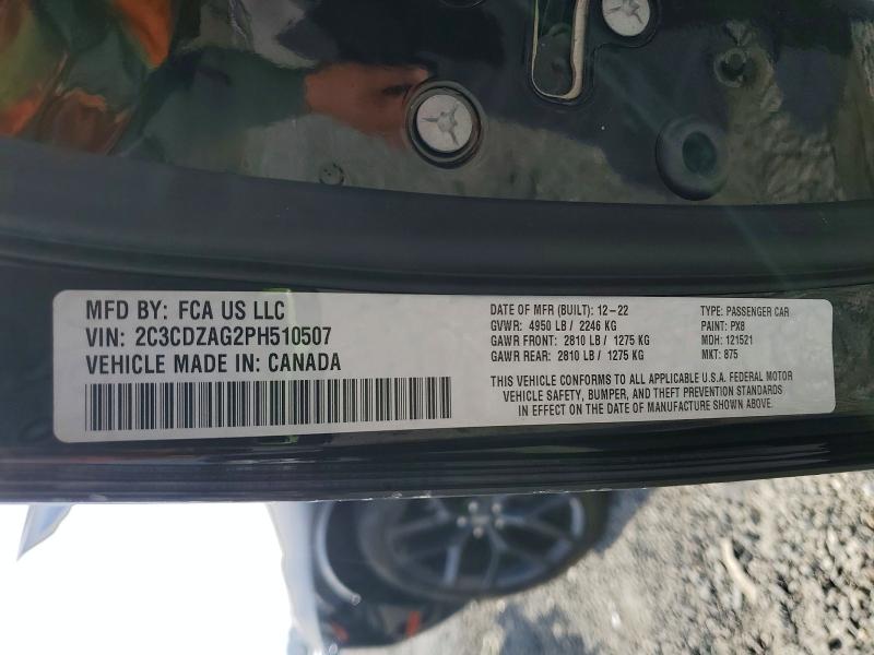 Продаж на аукціоні авто 2023 Dodge Challenger, vin: 2C3CDZAG2PH510507, номер лоту: 49291756