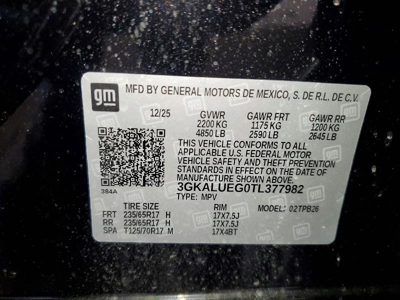 Продажа на аукционе авто 2026 Gmc Terrain, vin: 3GKALUEG0TL377982, номер лота: 50922926