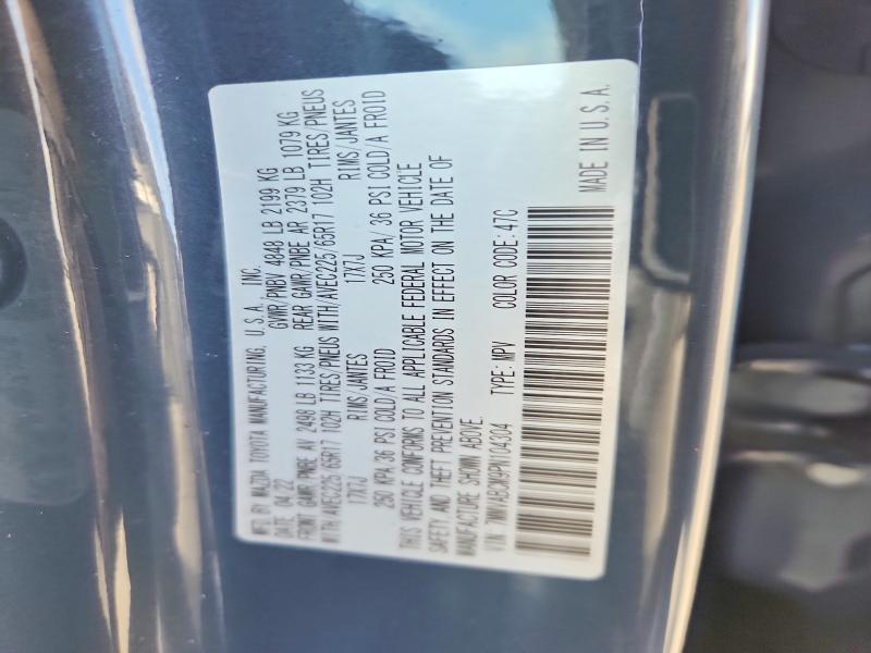 50562546 :رقم المزاد ، 7MMVABCM9PN104304 vin ، 2023 Mazda Cx-50 مزاد بيع
