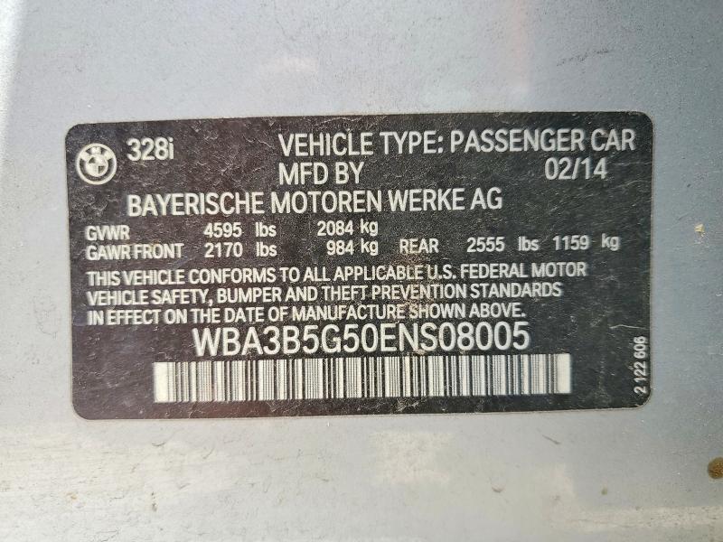 Продаж на аукціоні авто 2014 Bmw 328, vin: WBA3B5G50ENS08005, номер лоту: 51405316