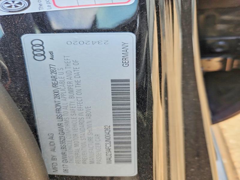 50360026 :رقم المزاد ، WAU23AFC3JN004262 vin ، 2018 Audi A7 مزاد بيع