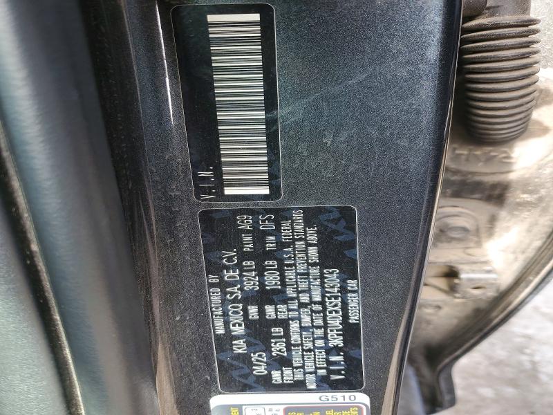 51858586 :رقم المزاد ، 3KPFU4DEXSE143043 vin ، 2025 Kia K4 مزاد بيع
