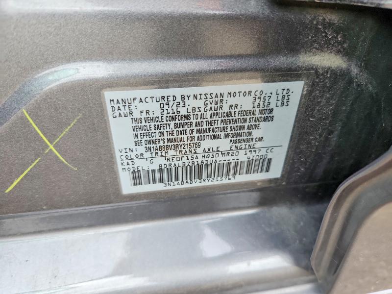 Aukcja sprzedaży 2024 Nissan Sentra, vin: 3N1AB8BV3RY215769, numer aukcji: 50601786