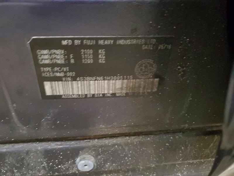 Aukcja sprzedaży 2017 Subaru Legacy, vin: 4S3BNFN61H3005115, numer aukcji: 49108266