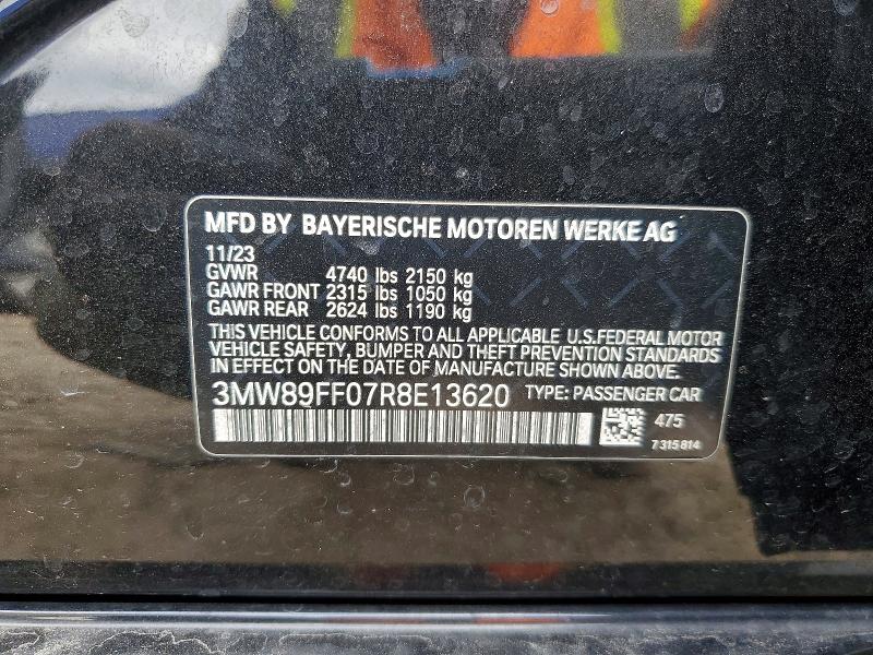 Продаж на аукціоні авто 2024 Bmw 330xi, vin: 3MW89FF07R8E13620, номер лоту: 50782876