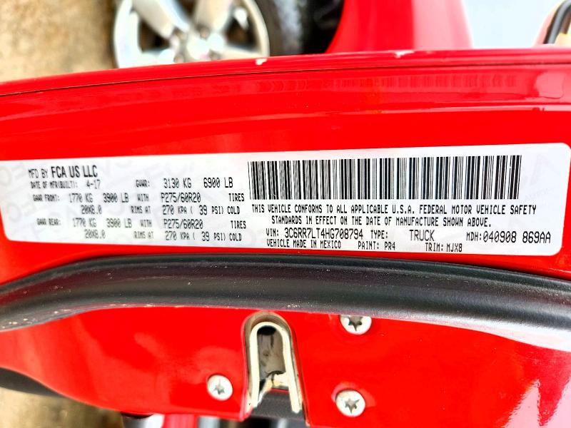 Продажа на аукционе авто 2017 Ram 1500, vin: 3C6RR7LT4HG708794, номер лота: 51157136