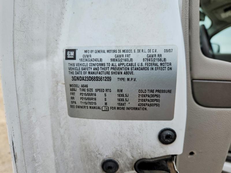 Продаж на аукціоні авто 2008 Chevrolet Hhr, vin: 3GNDA23D68S561209, номер лоту: 51001036