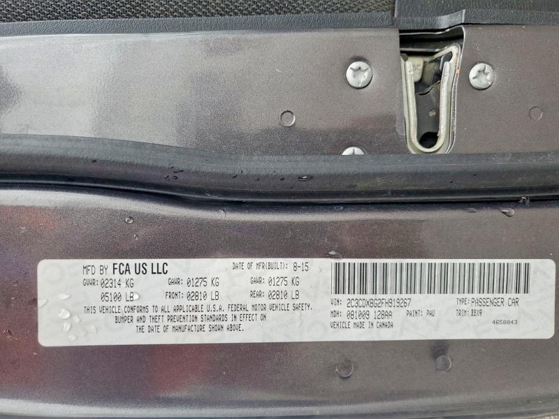 Продажа на аукционе авто 2015 Dodge Charger, vin: 2C3CDXBG2FH919267, номер лота: 51775526