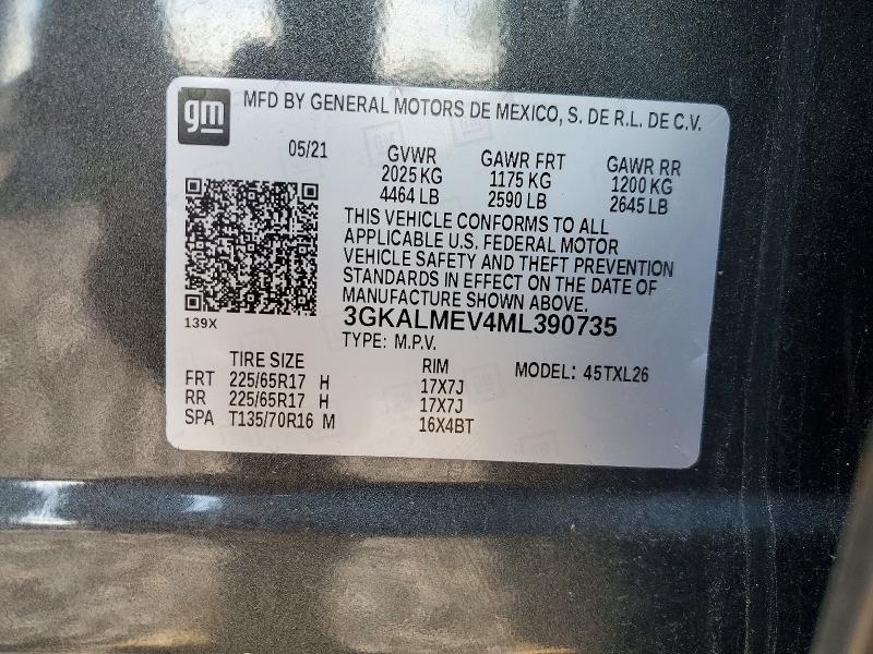 Продаж на аукціоні авто 2021 Gmc Terrain, vin: 3GKALMEV4ML390735, номер лоту: 50704506