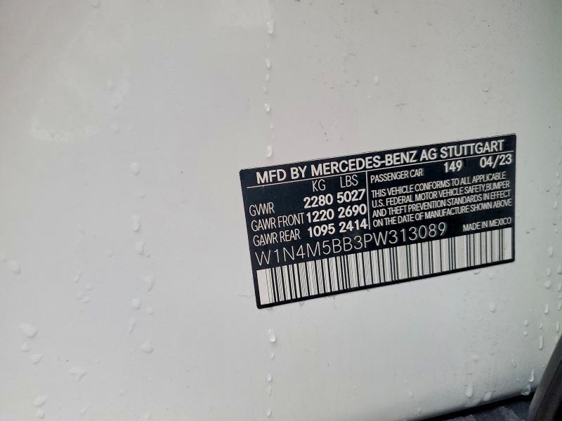 Продажа на аукционе авто 2023 Mercedes-benz Glb, vin: W1N4M5BB3PW313089, номер лота: 47279366