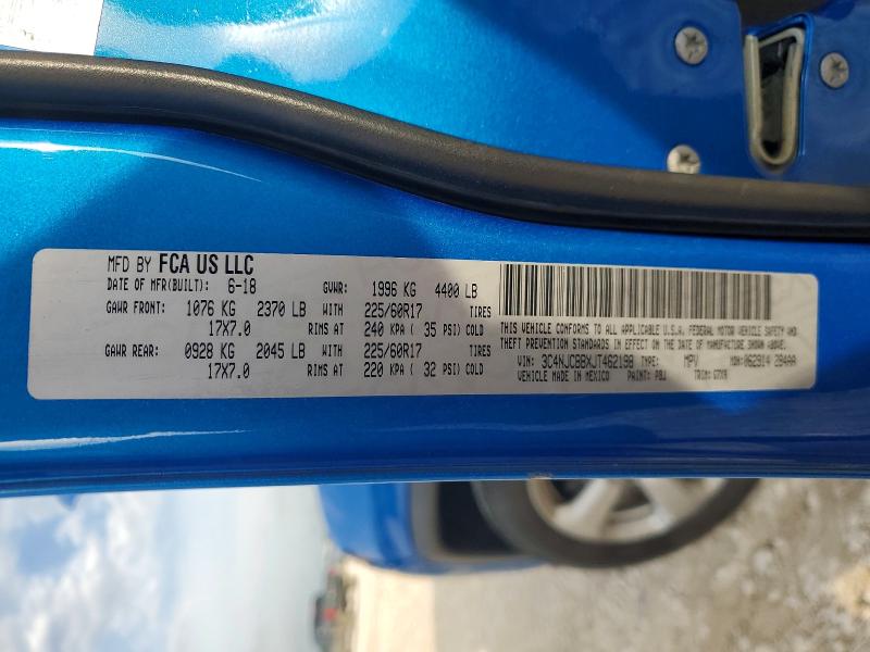 Aukcja sprzedaży 2018 Jeep Compass, vin: 3C4NJCBBXJT462198, numer aukcji: 49658156