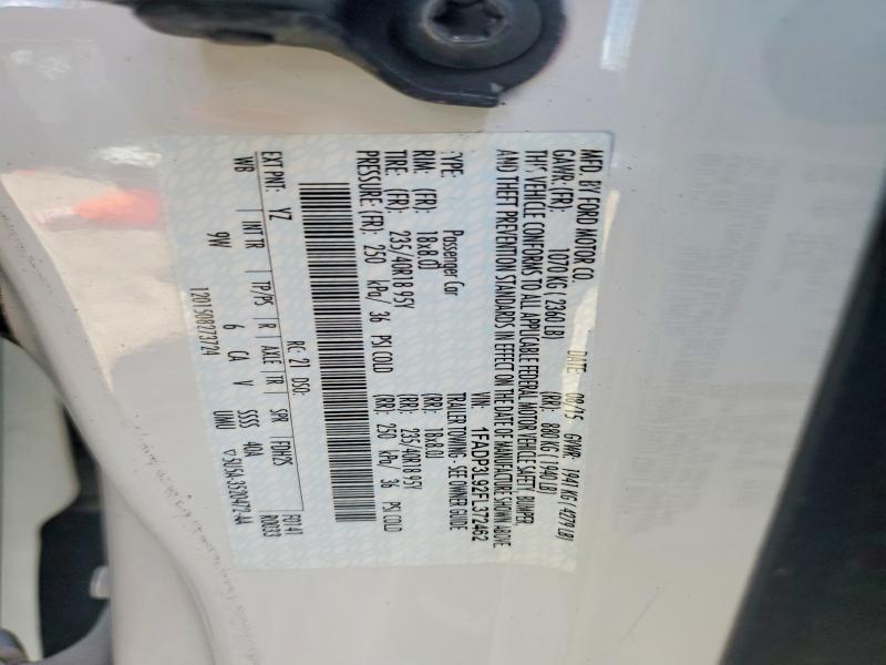 2015 Ford Focus მანქანა იყიდება აუქციონზე, vin: 1FADP3L92FL372462, აუქციონის ნომერი: 48572656