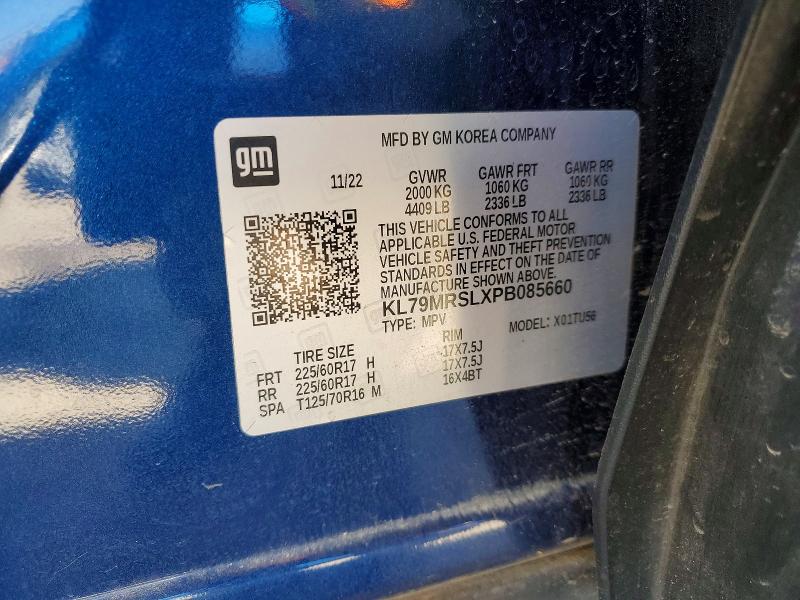 Aukcja sprzedaży 2023 Chevrolet Trailblazer, vin: KL79MRSLXPB085660, numer aukcji: 48459546