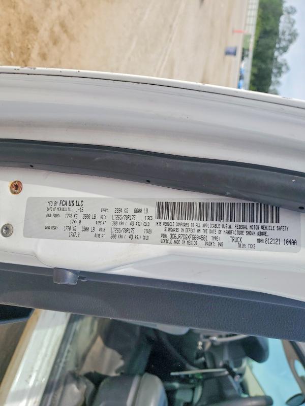 50528036 :رقم المزاد ، 3C6JR7DGXFG604581 vin ، 2015 Ram 1500 مزاد بيع