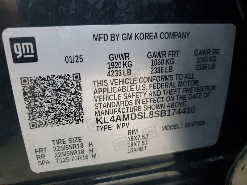 Продажа на аукционе авто 2025 Buick Encore Gx, vin: KL4AMDSL8SB174410, номер лота: 49852496