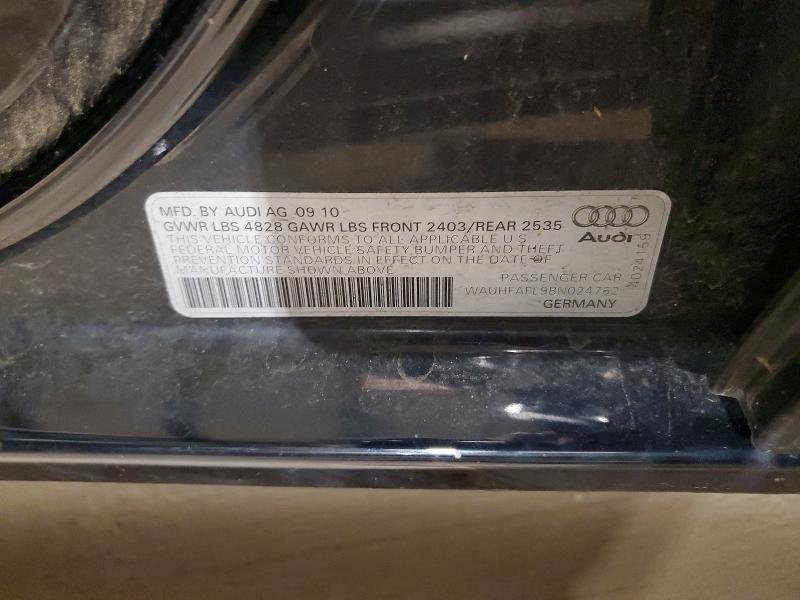 Aukcja sprzedaży 2011 Audi A4, vin: WAUHFAFL9BN024762, numer aukcji: 48820686