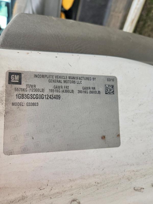 Aukcja sprzedaży 2016 Chev Express G3500, vin: 1GB3GSCG0G1243409, numer aukcji: 49403166