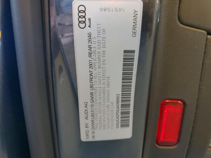 Продаж на аукціоні авто 2018 Audi S5, vin: WAUC4CF58JA098953, номер лоту: 48511536