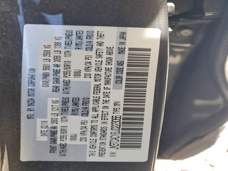 Продажа на аукционе авто 2018 Mazda Cx-9, vin: JM3TCACY8J0223066, номер лота: 49890146