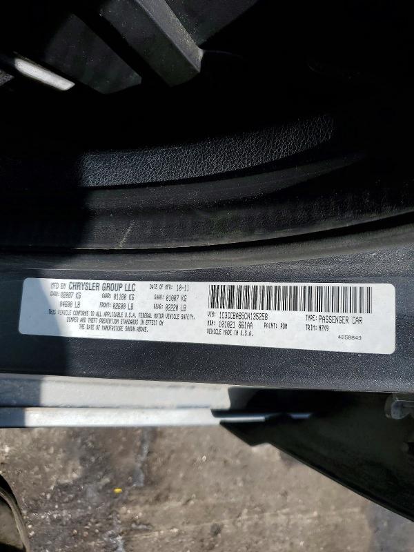 51544466 :رقم المزاد ، 1C3CCBAB5CN135258 vin ، 2012 Chrysler 200 مزاد بيع