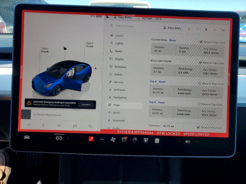 Продажа на аукционе авто 2023 Tesla Model 3, vin: 5YJ3E1EA3PF554294, номер лота: 48439356