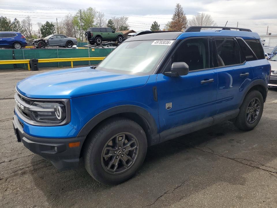 Aukcja sprzedaży 2022 Ford Bronco Sport, vin: 3FMCR9B63NRD36818, numer aukcji: 49783036