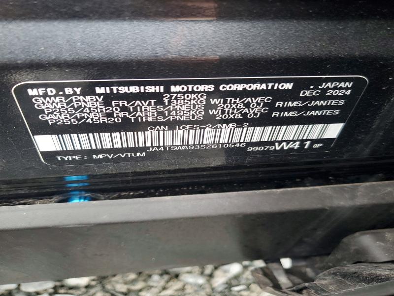 2025 Mitsubishi Outlander მანქანა იყიდება აუქციონზე, vin: JA4T5WA93SZ610546, აუქციონის ნომერი: 48541516