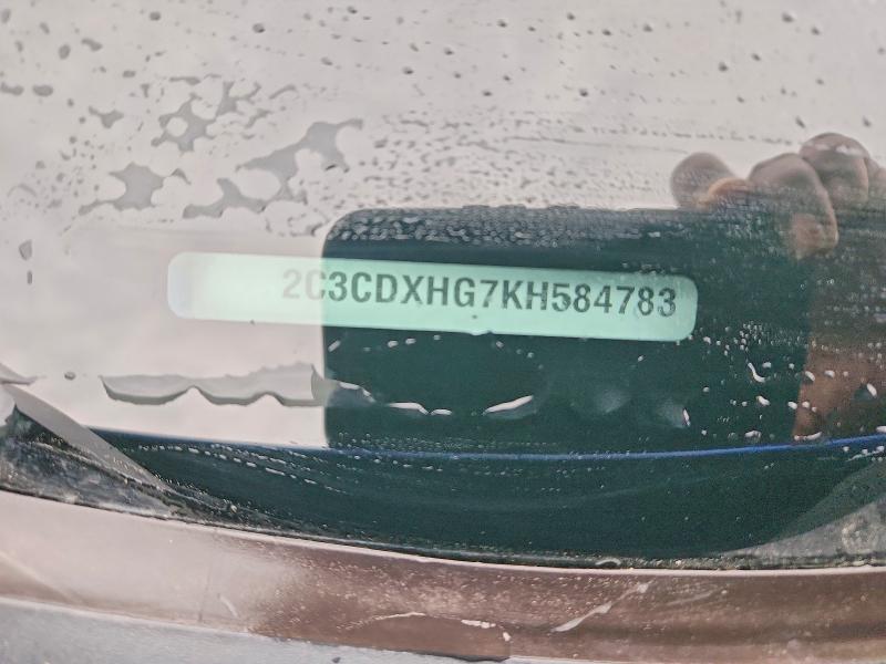 47819576 :رقم المزاد ، 2C3CDXHG7KH584783 vin ، 2019 Dodge Charger مزاد بيع