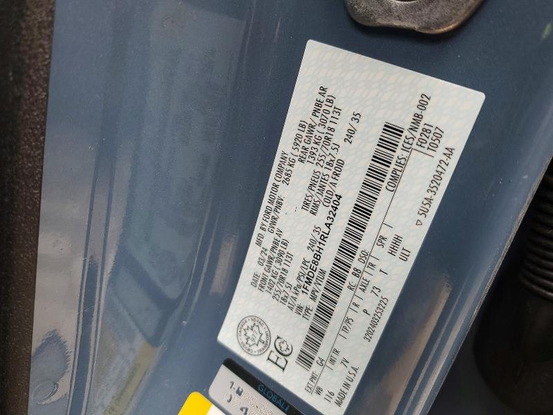 46875786 :رقم المزاد ، 1FMDE8BH1RLA32404 vin ، 2024 Ford Bronco مزاد بيع