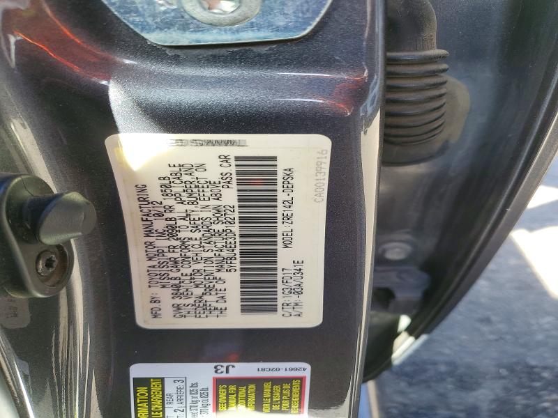 2013 Toyota Corolla მანქანა იყიდება აუქციონზე, vin: 5YFBU4EE3DP102722, აუქციონის ნომერი: 50480846