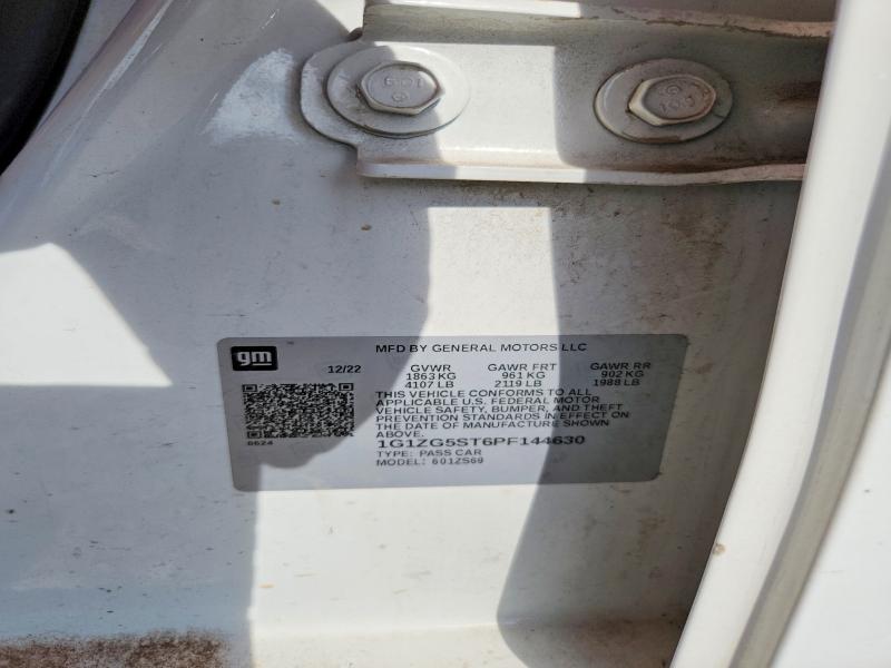 49636526 :رقم المزاد ، 1G1ZG5ST6PF144630 vin ، 2023 Chevrolet Malibu مزاد بيع