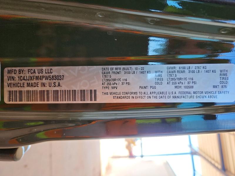 49005336 :رقم المزاد ، 1C4JJXFM4PW583037 vin ، 2023 Jeep Wrangler مزاد بيع