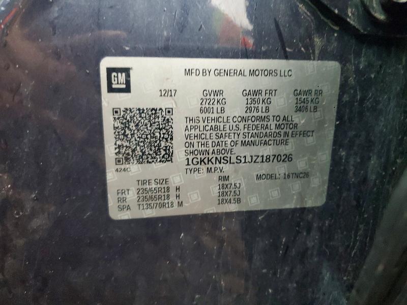 Продажа на аукционе авто 2018 Gmc Acadia, vin: 1GKKNSLS1JZ187026, номер лота: 51478216