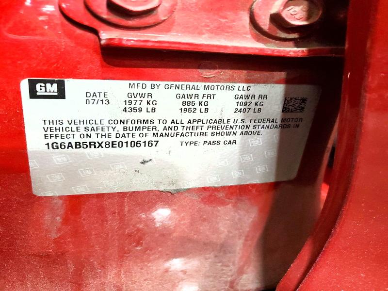Продажа на аукционе авто 2014 Cadillac Ats, vin: 1G6AB5RX8E0106167, номер лота: 50772136