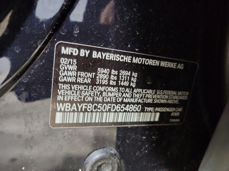 Продажа на аукционе авто 2015 Bmw 750, vin: WBAYF8C50FD654860, номер лота: 48158536