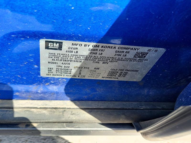 Продаж на аукціоні авто 2015 Buick Encore, vin: KL4CJFSB2FB144636, номер лоту: 49655856