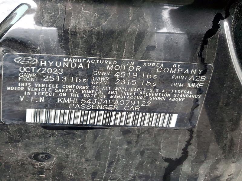 2023 Hyundai Sonata Hybrid მანქანა იყიდება აუქციონზე, vin: KMHL54JJ4PA079122, აუქციონის ნომერი: 48526956