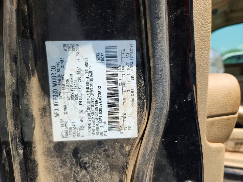 2007 Ford Explorer Sport Trac მანქანა იყიდება აუქციონზე, vin: 1FMEU53837UA73502, აუქციონის ნომერი: 50813816