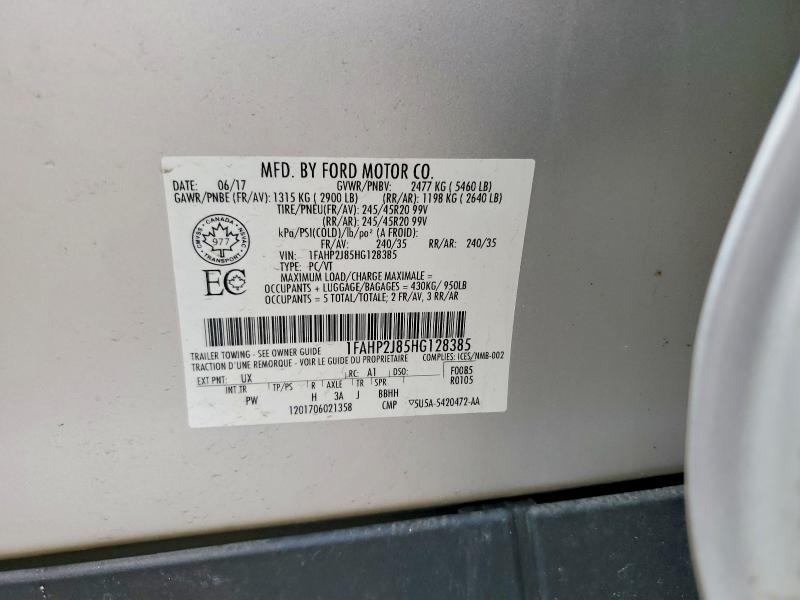 Продаж на аукціоні авто 2017 Ford Taurus, vin: 1FAHP2J85HG128385, номер лоту: 49314296